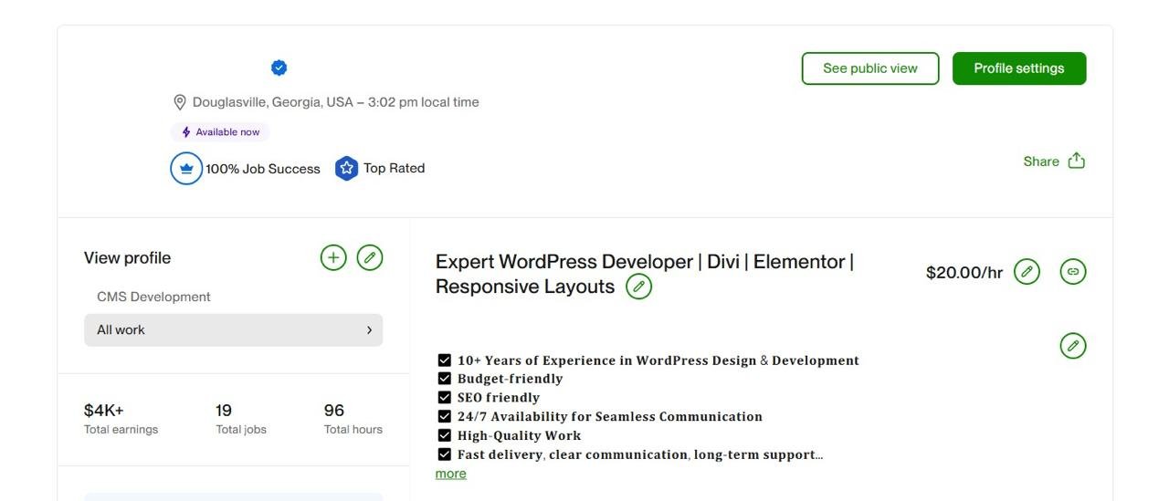 Abdul Islam Upwork Profile
