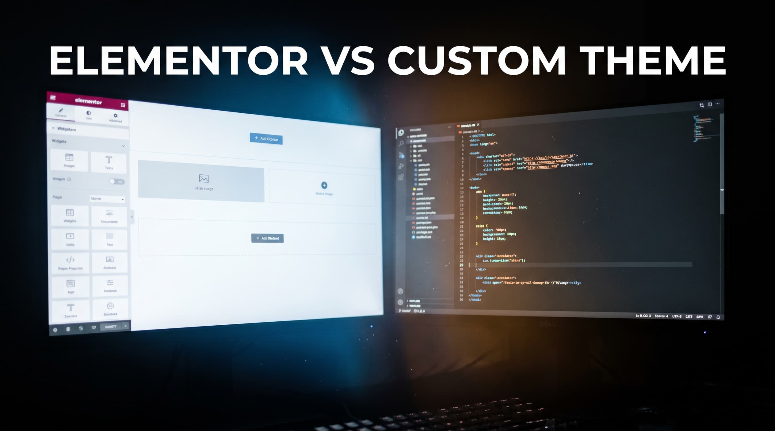 elementor vs custom theme