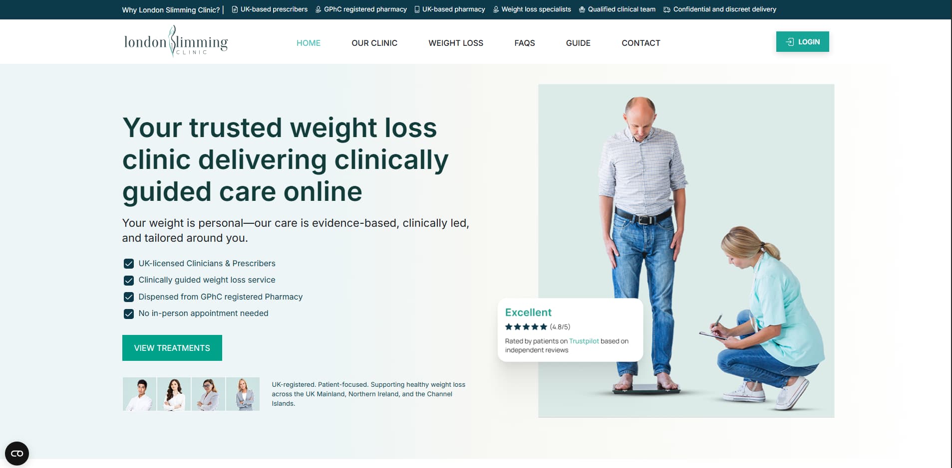 London Slimming Clinic website by Devlet Tech