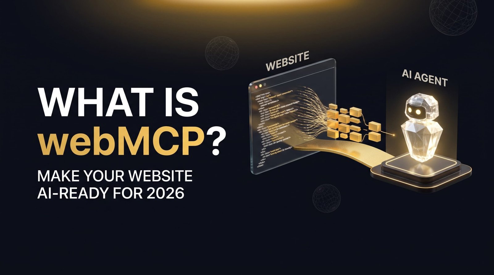 what is webMCP connecting a website to an AI agent