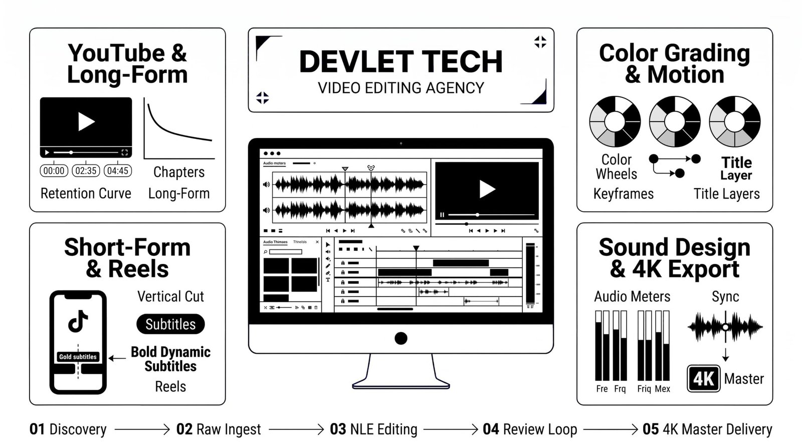 video editing agency by devlet tech